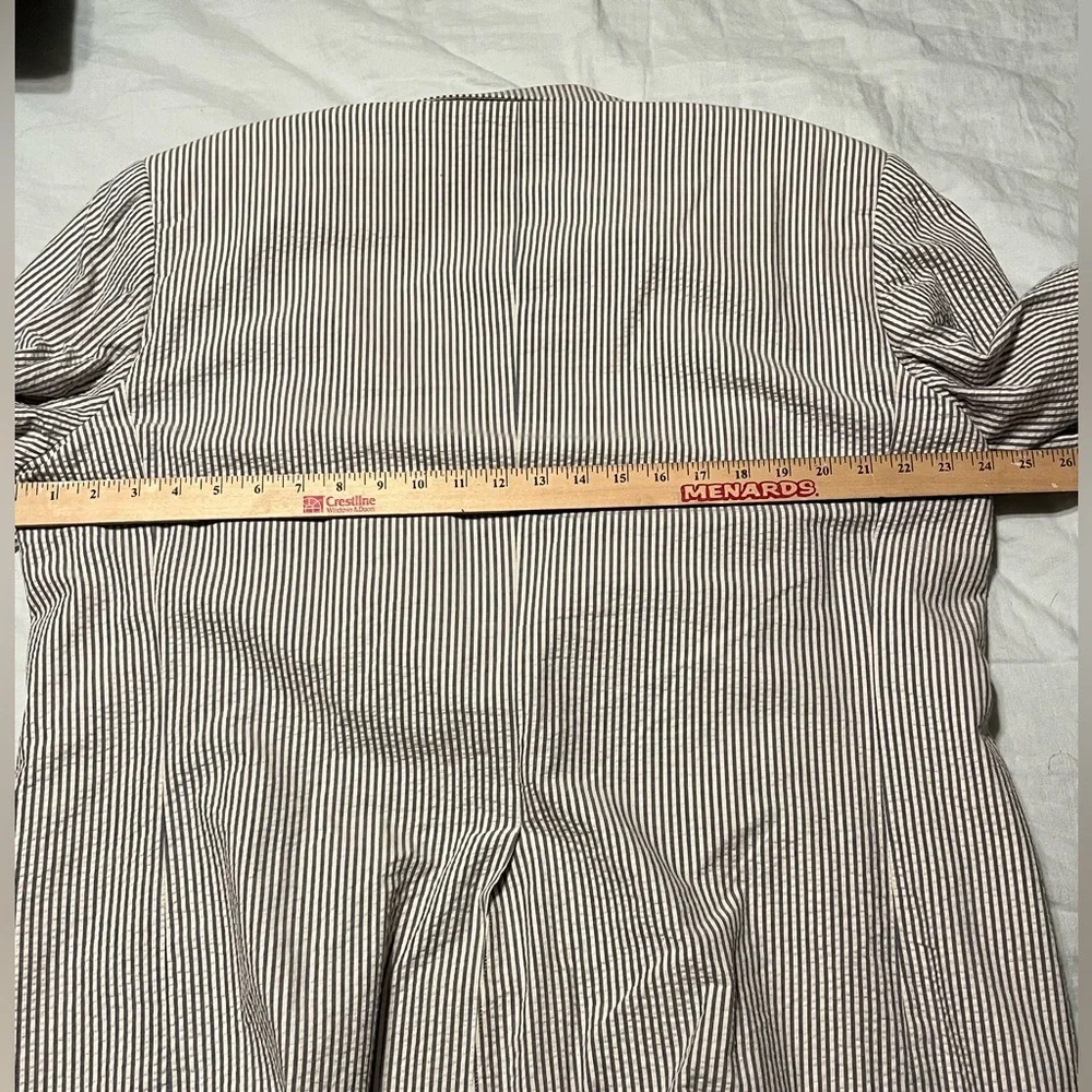 Brooks Brothers Men’s Light Blue & White Seersucker Blazer Sports Coat Jacket